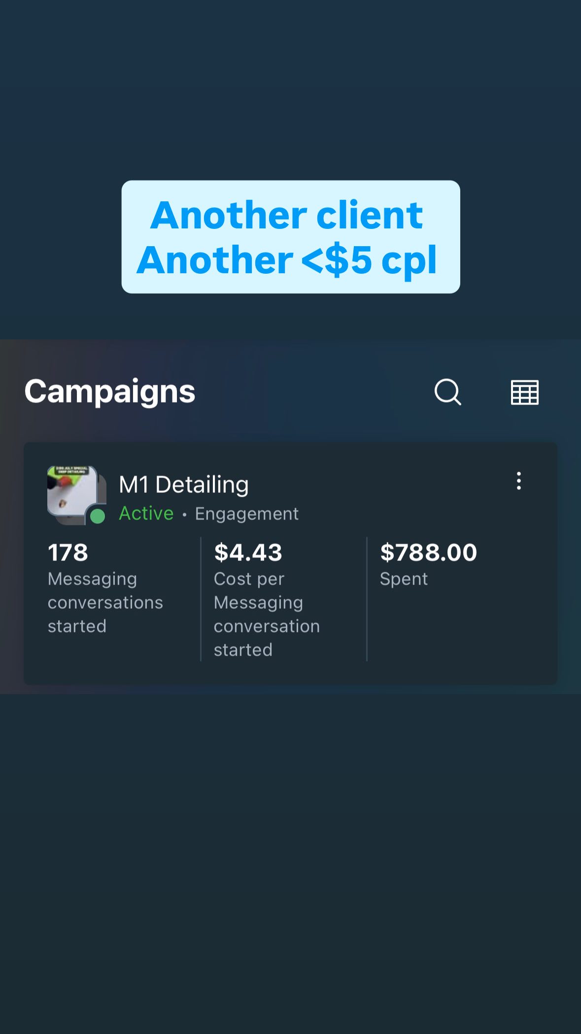Client result
