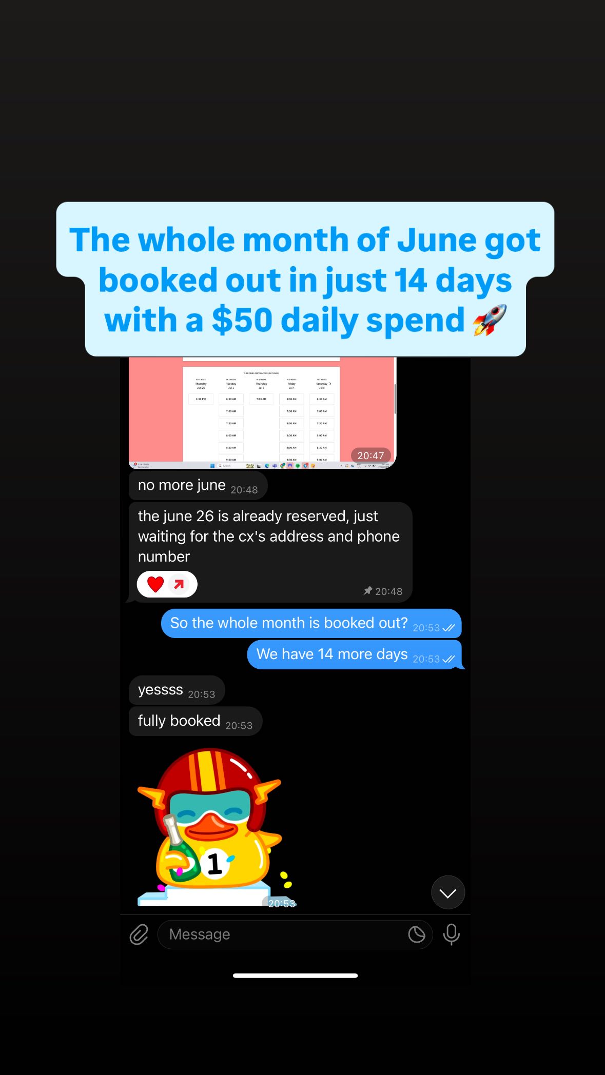 Client result