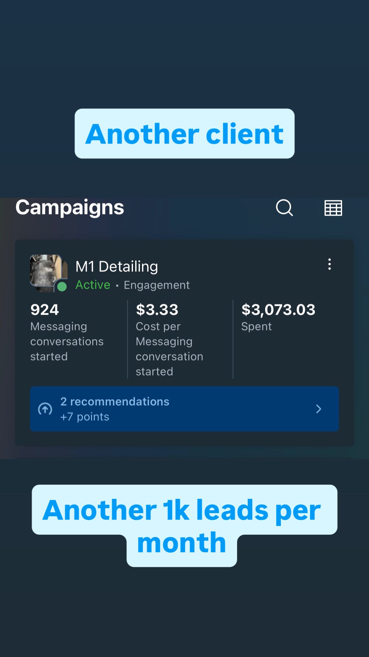 Client result